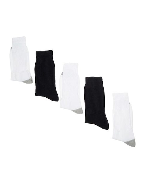 TINES PUNTO BCO LISO 6 PZ, 8-10, NEGRO