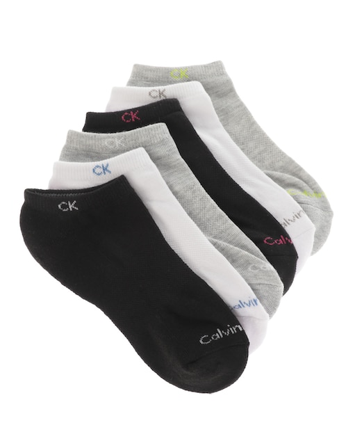 Set tin Calvin Klein para infantil unisex 6 pares