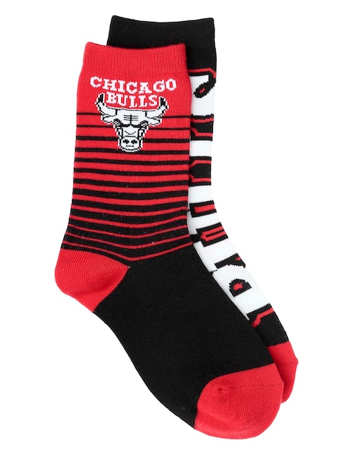 Set de calceta Chicago Bulls NBA para niño 2 pares