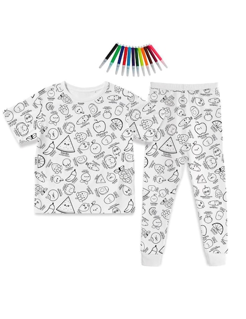Set pijama Juana Gallo Coloreable infantil