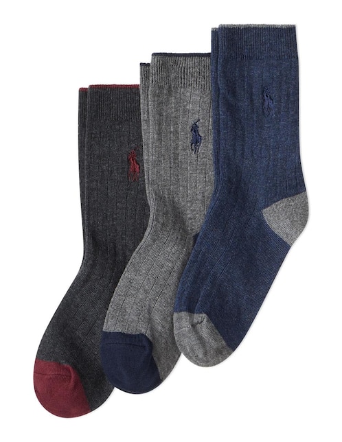 Set de calcetín Polo de algodón para niño 3 pares