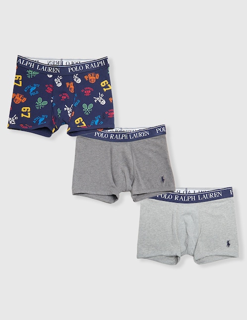 Set de bóxer Polo Ralph Lauren de algodón para niño