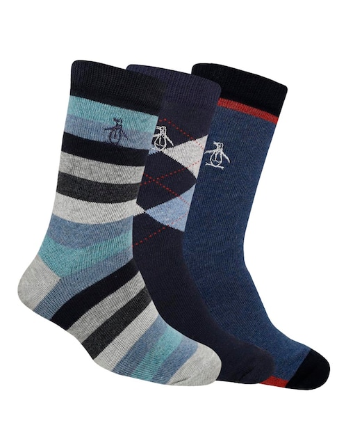 Calcetín Original Penguin de algodón para niño 3 pares