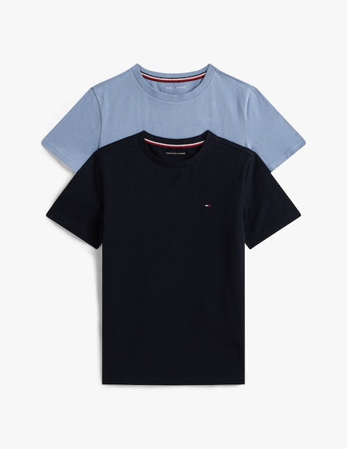 Camiseta cuello redondo Tommy Hilfiger Fa25 para niño