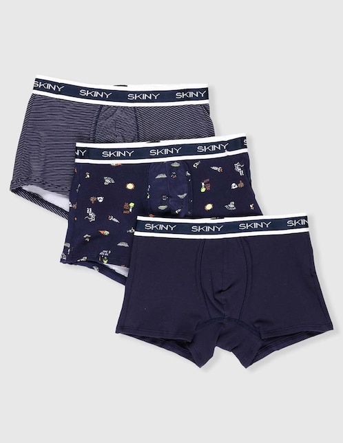 Set bóxer skiny para niño