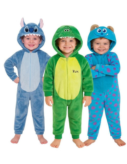 Set de mamelucos Stitch, Rex,ySully para niño 1