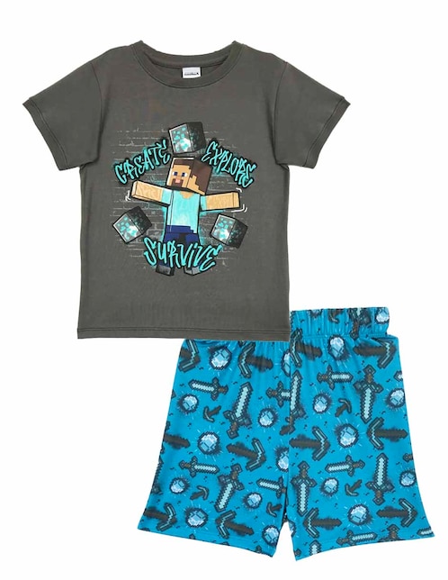 Conjunto pijama Minecraft para niño