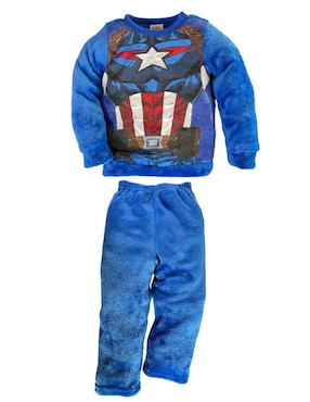 Conjunto Pijama Marvel Capitán America Para Bebé Niño