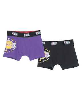 Set Bóxer NBA De Algodón Para Niño