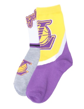 Set Calceta Los Angeles Lakers NBA Para Niño 2 Pares