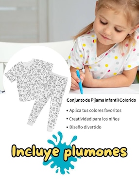 Set pijama Juana Gallo Coloreable infantil
