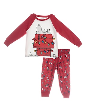 Conjunto Pijama Navideño Baby Creysi Snoopy Para Niño