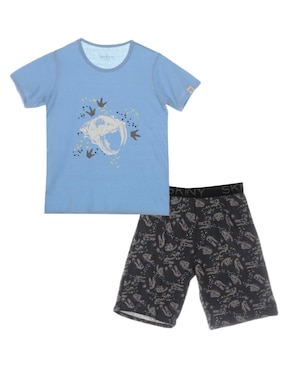 Conjunto Pijama Skiny Excavate Para Niño