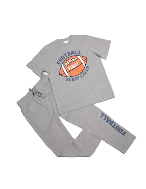 Conjunto pijama whispers futbol para niño