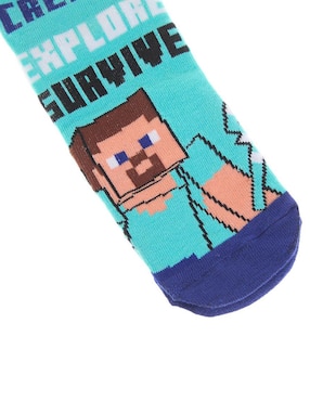 Set de tín Minecraft Minecraft de algodón para niño 6 pares