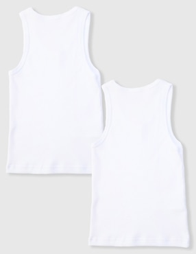Set camiseta cuello redondo Punto Blanco para niño