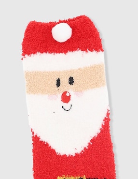 Calcetín navideño Piquenique de algodón para niño