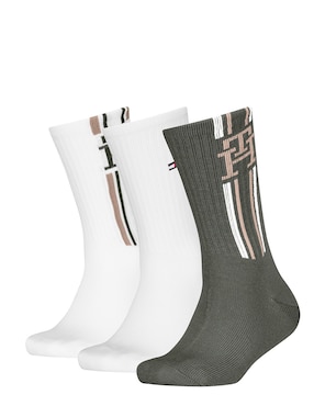 Calceta Tommy Hilfiger Fa25 para niño 3 pares