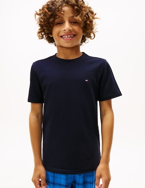 Camiseta cuello redondo Tommy Hilfiger Fa25 para niño