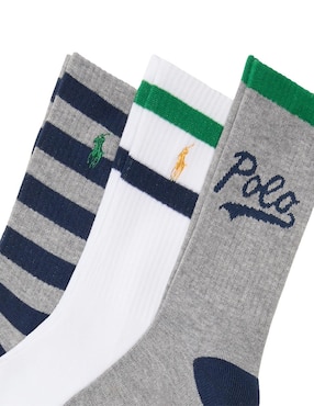 Set de calceta Polo Ralph Lauren para niño 3 pares