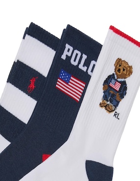 Set de calceta Polo Ralph Lauren para niño 3 pares