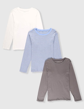 Set playera Baby Creysi manga larga para niño