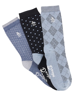 Set de calcetín Original Penguin de algodón para niño 3 pares