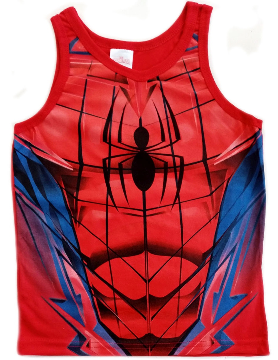 Camiseta cuello redondo Spider-Man estampada para niño