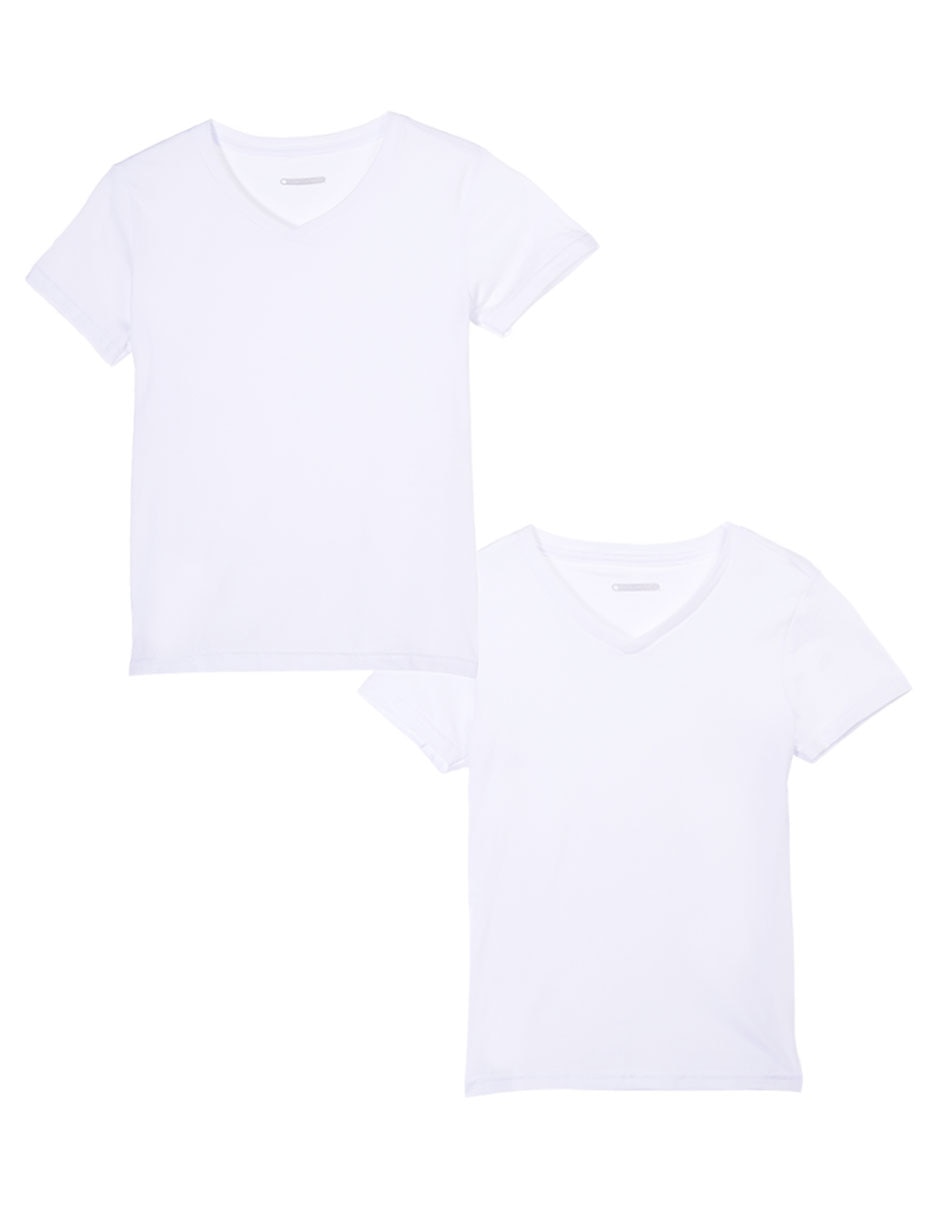 Set de camisetas cuello V para niño 1