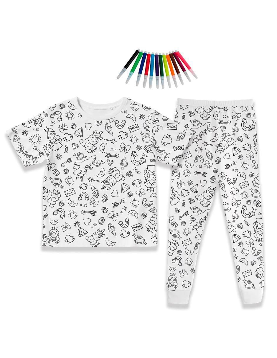 Set pijama Coloreable infantil 1