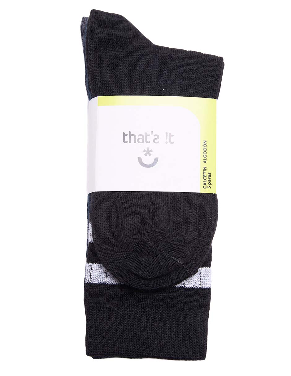 Set de calcetín de algodón para niño 3 pares 8