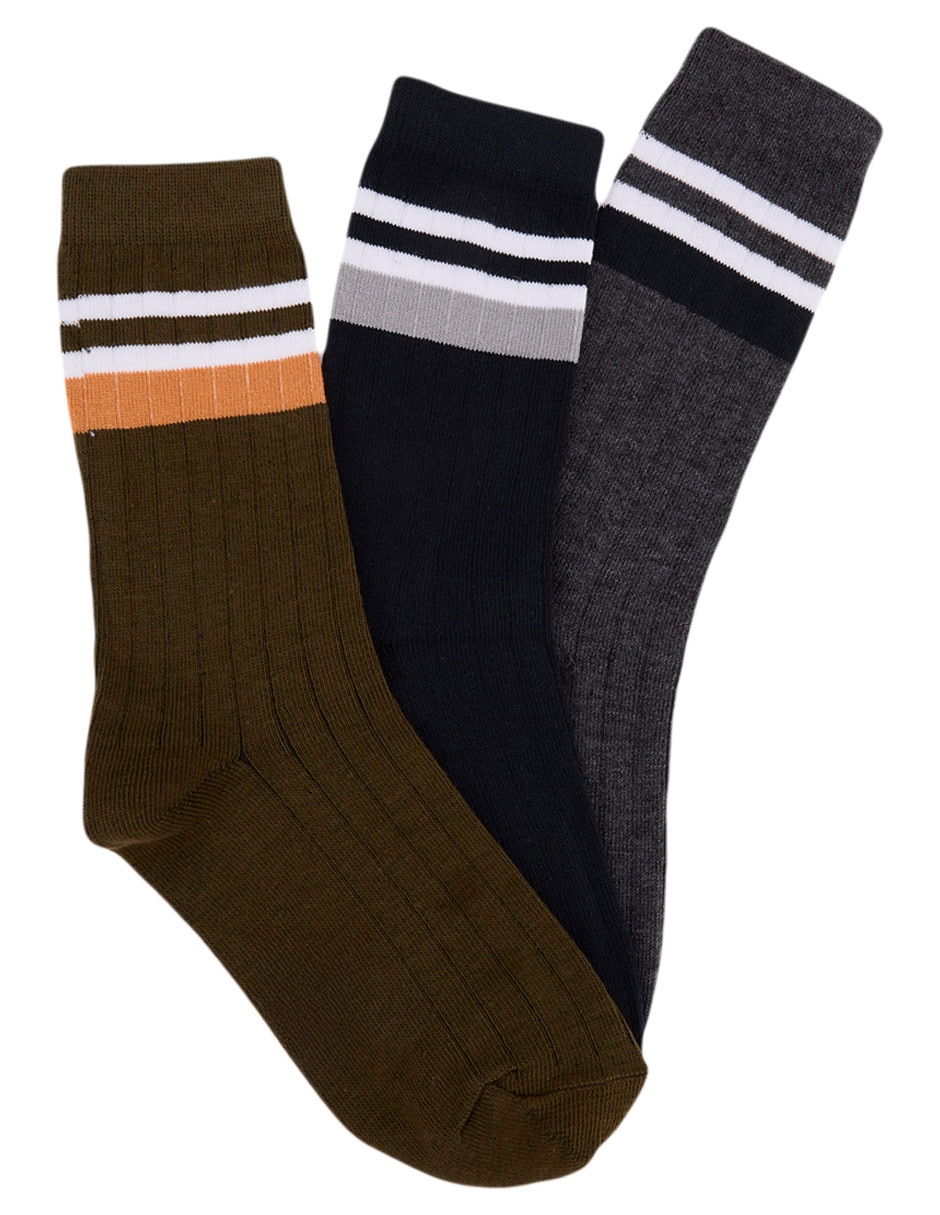 Set de calcetín de algodón para niño 3 pares