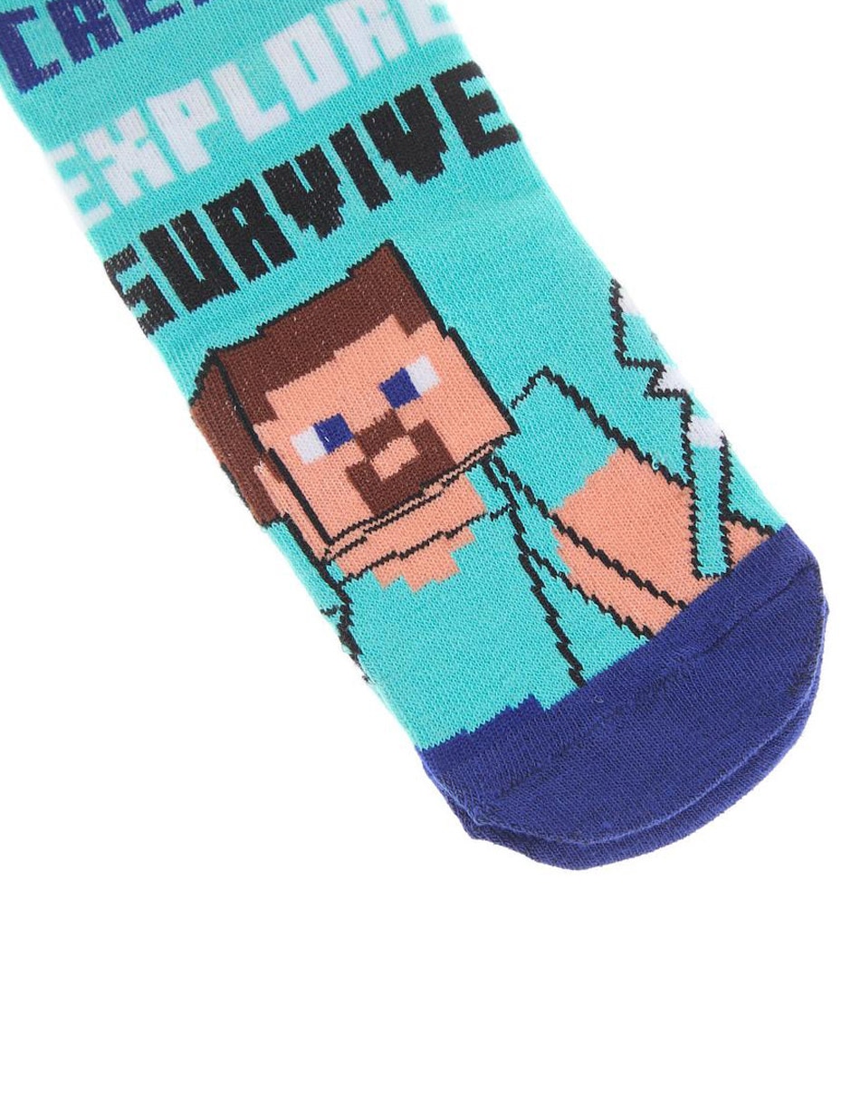 Set de tín Minecraft de algodón para niño 6 pares 2