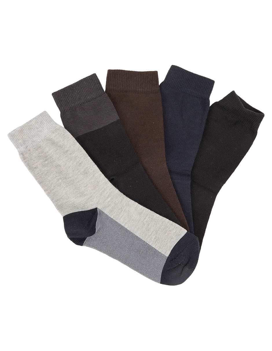 Calcetín de algodón para niño 5 pares