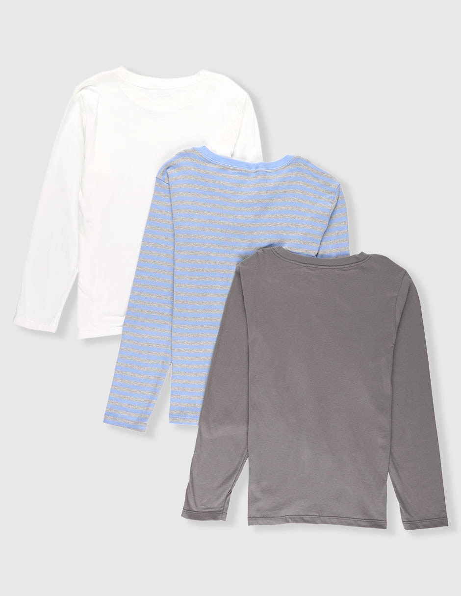 Set playera manga larga para niño 2