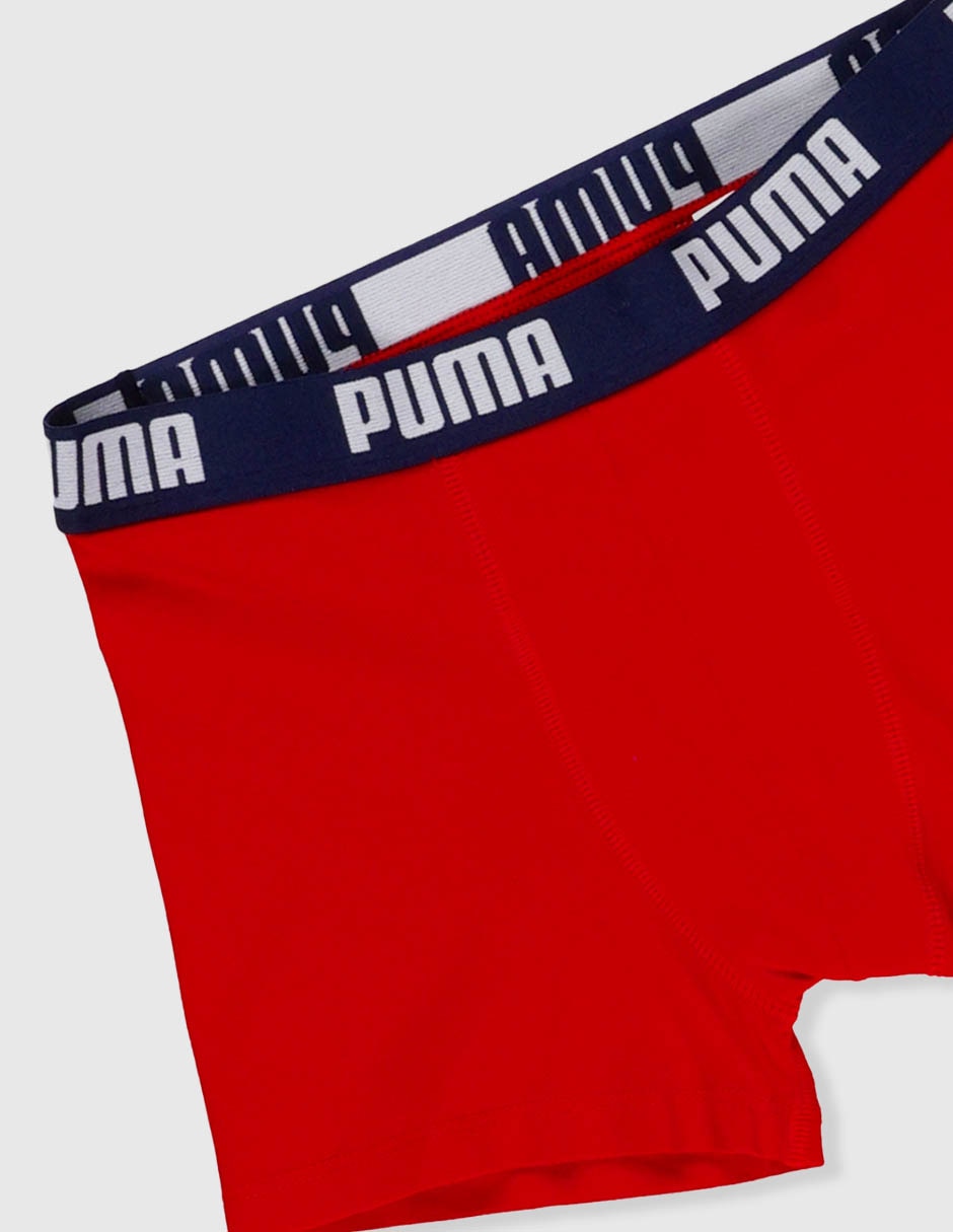 SET BÓXER PUMA BOYS EVER, 8 AÑOS, ROJO