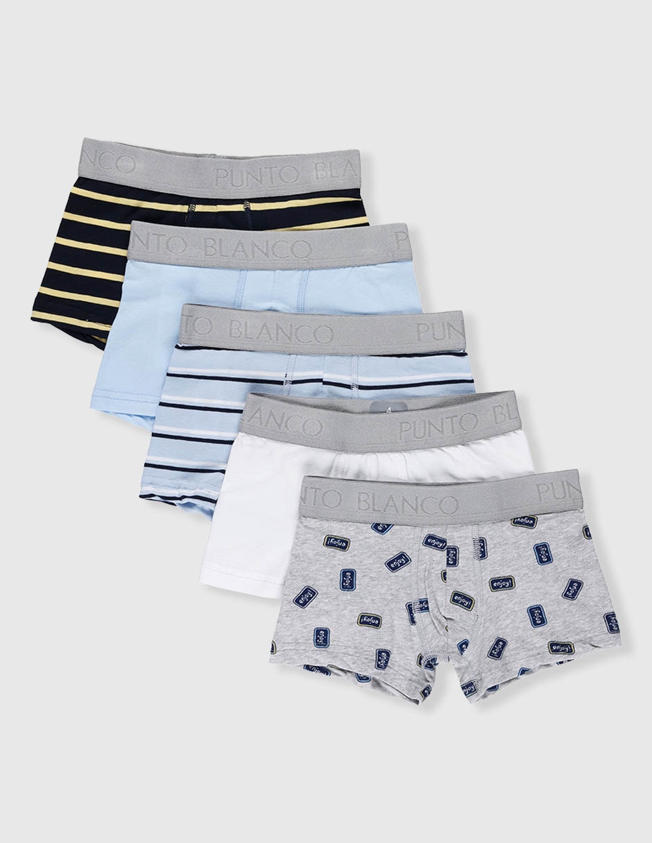 Set bóxer de algodón para niño